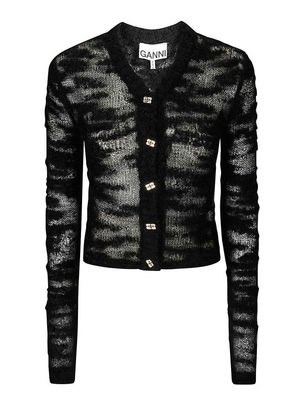 Ganni Cardigan - Noir