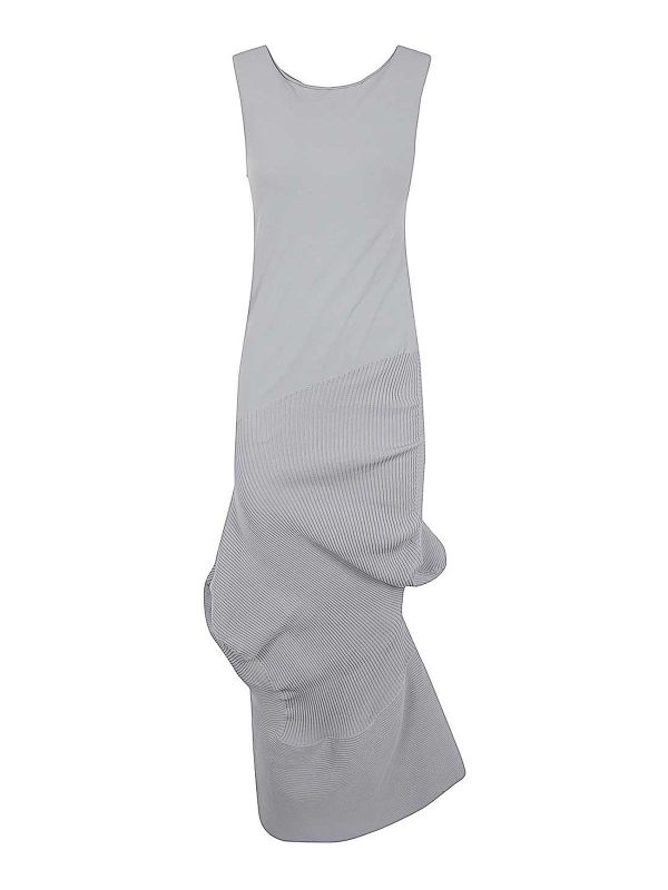 Pleats Please Issey Miyake Maxi Robe - Gris