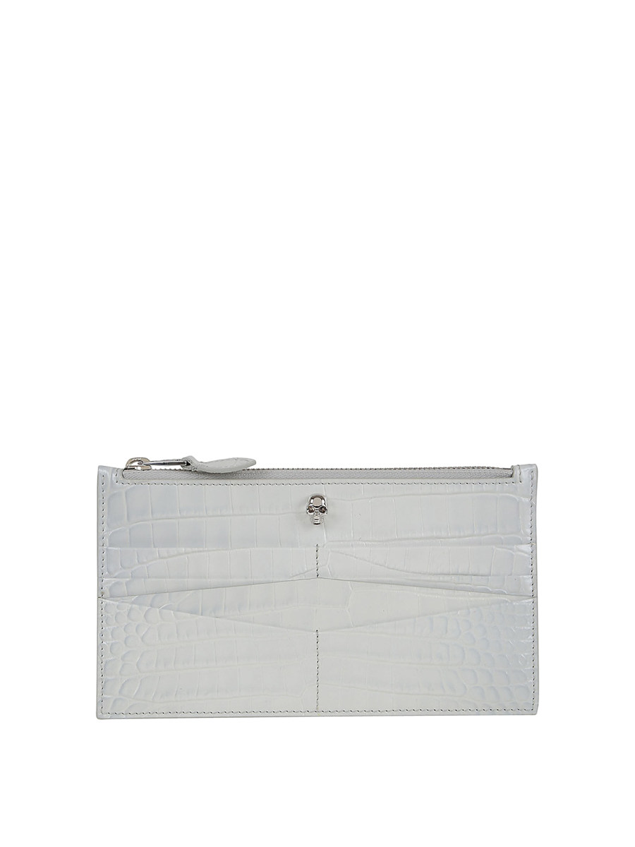 Alexander Mcqueen Portefeuilles - Gris Clair