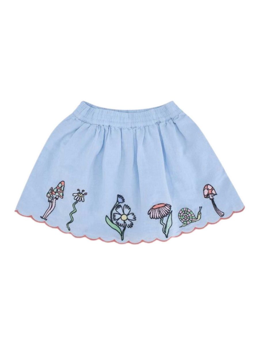 Stella McCartney Kids Jupe Midi - Bleu