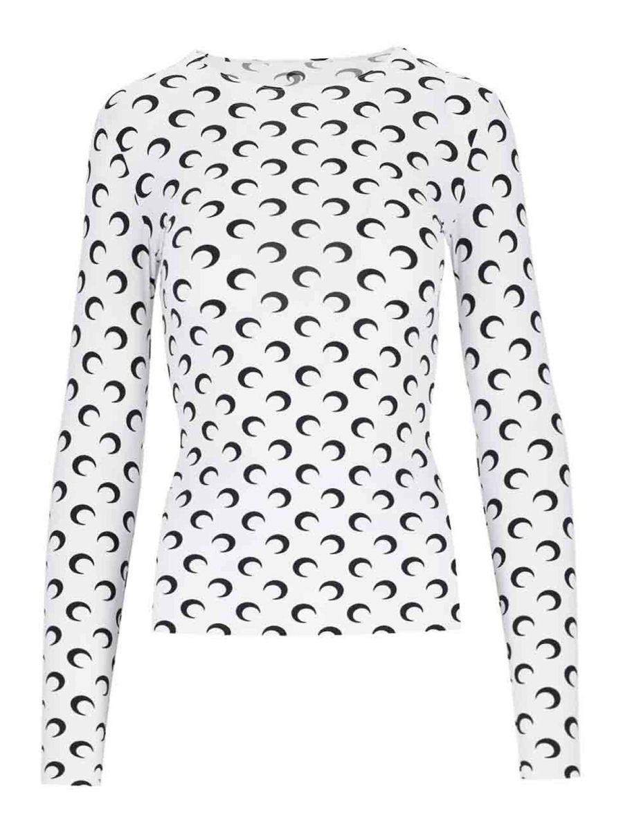 Marine Serre Top - Blanc
