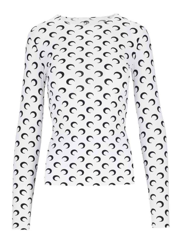 Marine Serre Top - Blanc