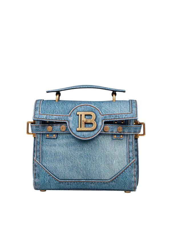 Balmain Sac Bandoulière - Foncé Délavé