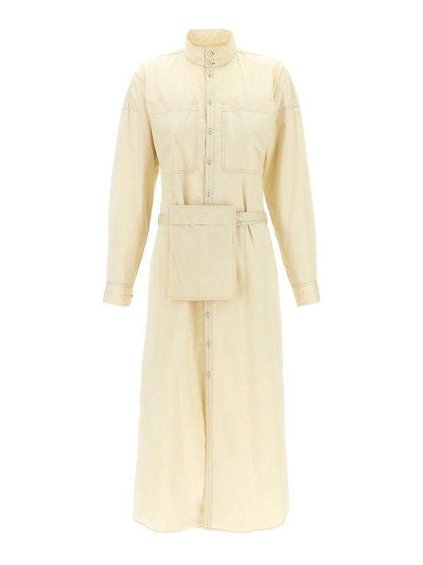 Lemaire Robe Au Genou - Blanc