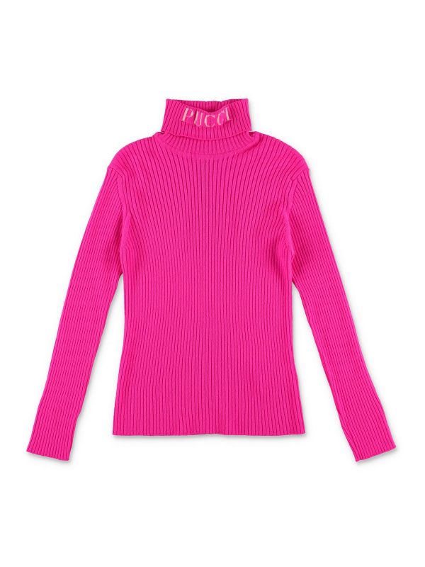 Emilio Pucci Pull Col Rond - Fuchsia