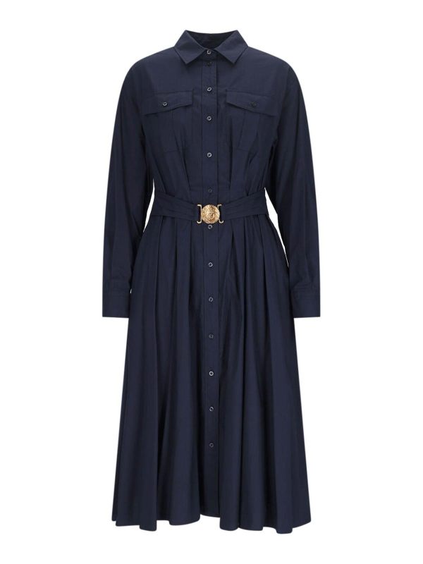 Polo Ralph Lauren Robe Au Genou - Bleu