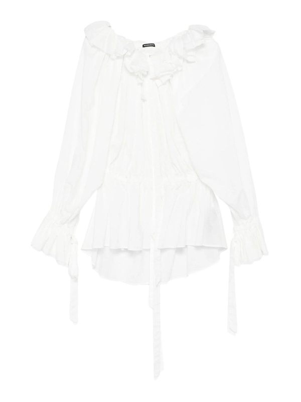 Ann Demeulemeester Robe Courte - Blanc