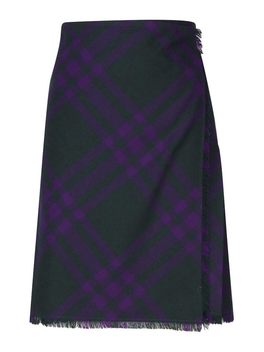 Burberry Jupe Midi - Bleu Foncé