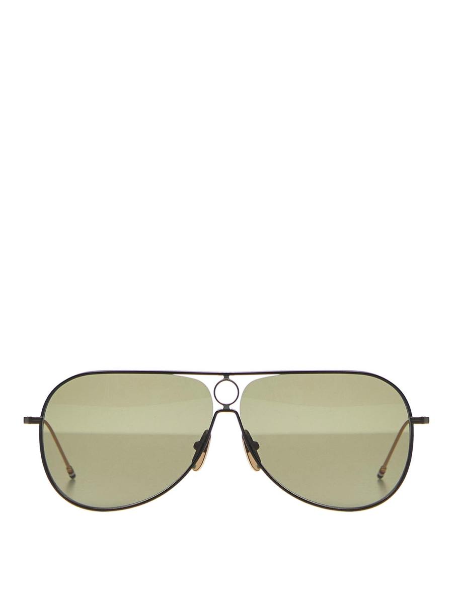 Thom Browne Lunettes De Soleil - Noir