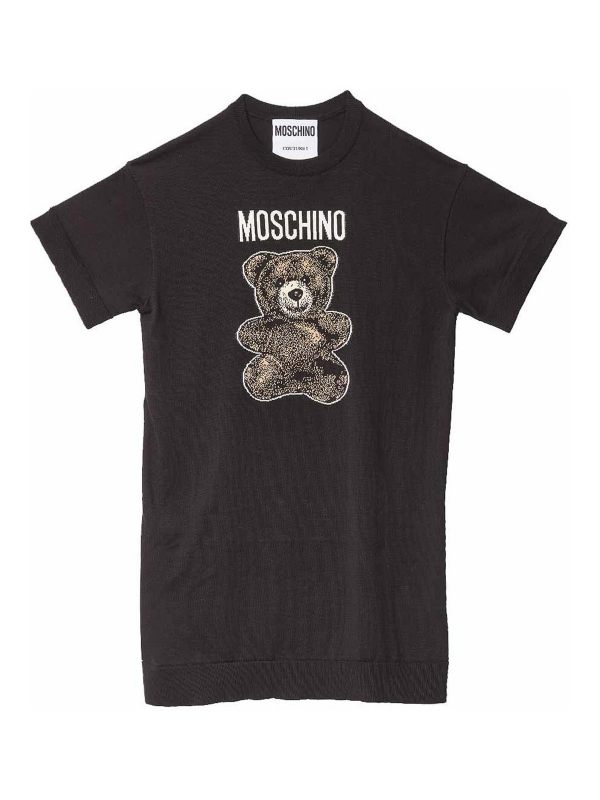 Moschino Robe Au Genou - Noir