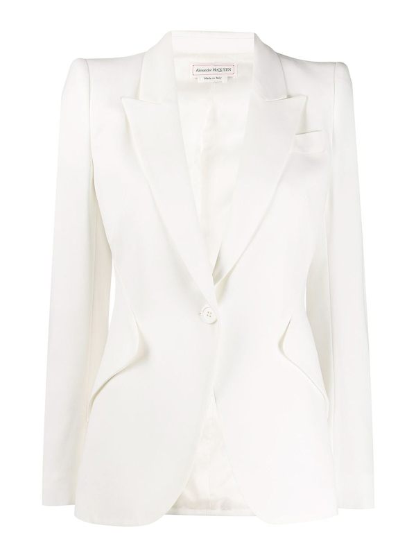 Alexander Mcqueen Blazer - Blanc