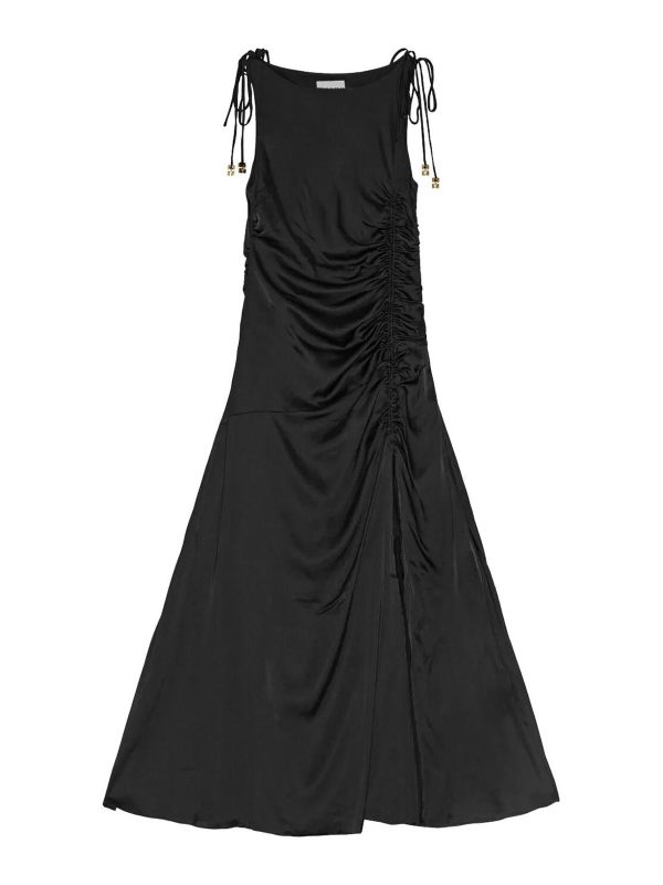 Ganni Maxi Robe - Noir