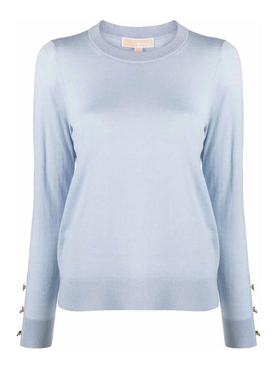 Michael Michael Kors Pull Col Rond - Bleu
