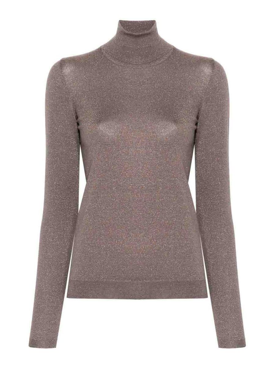 Brunello Cucinelli Pull Col Roulé - Beige