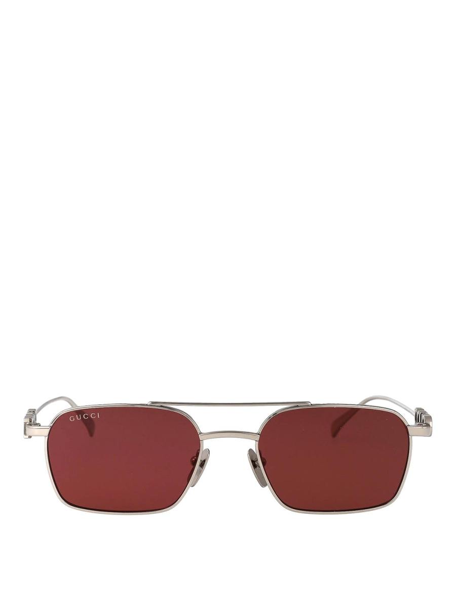 Gucci Lunettes De Soleil - Argent