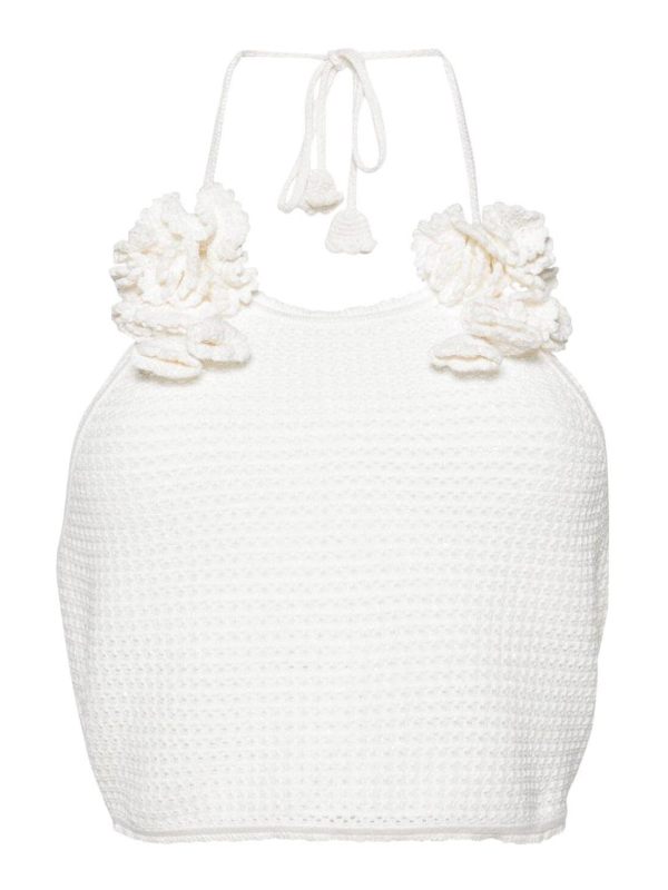 Self Portrait Top - Blanc