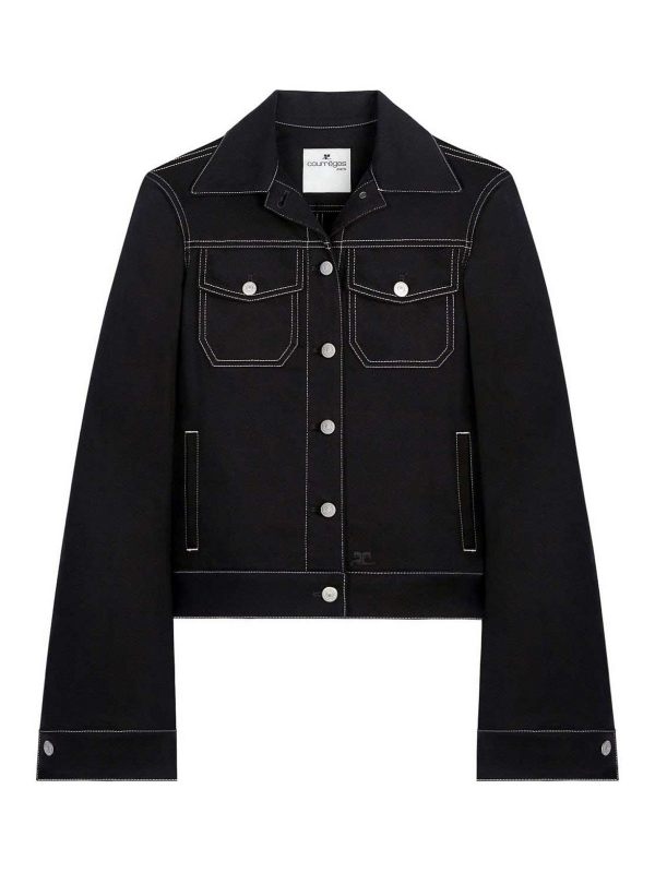 Courreges Veste Casual - Noir