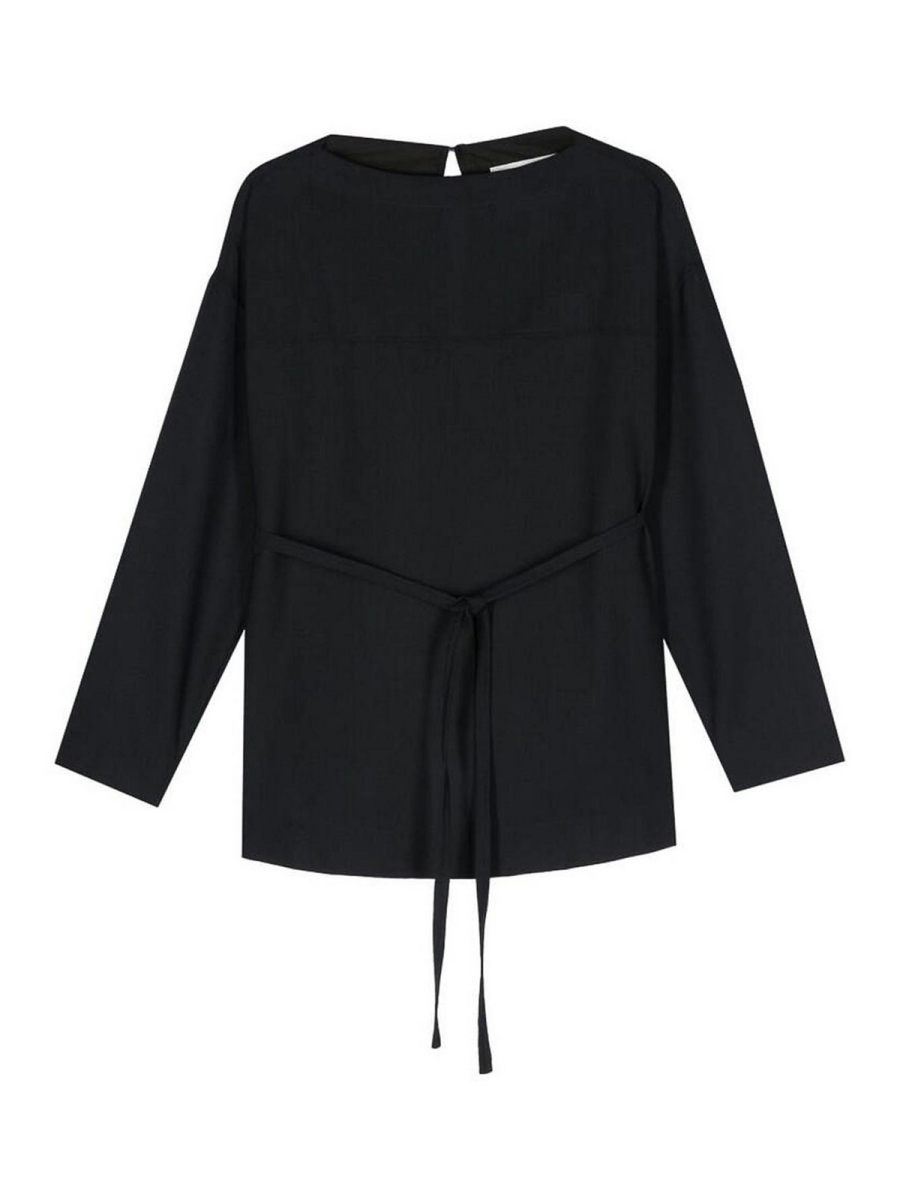 Studio Nicholson Pull Col Rond - Bleu