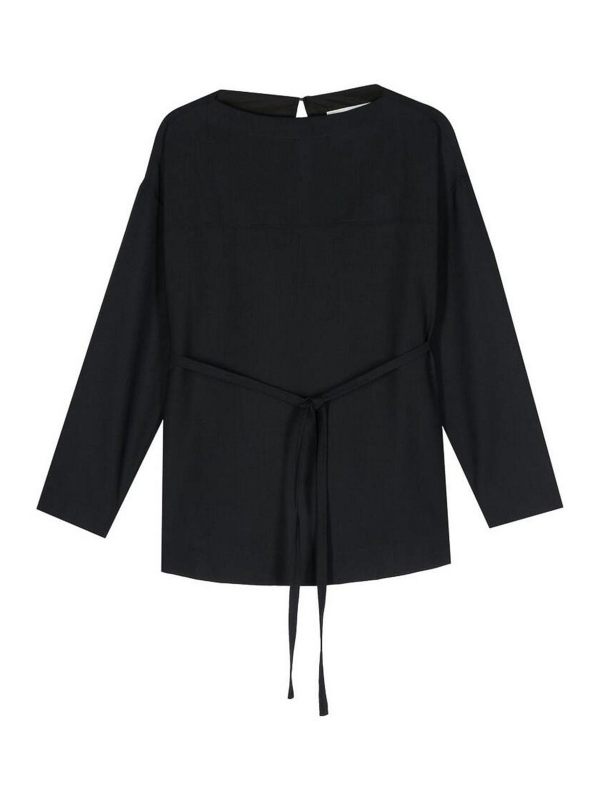 Studio Nicholson Pull Col Rond - Bleu