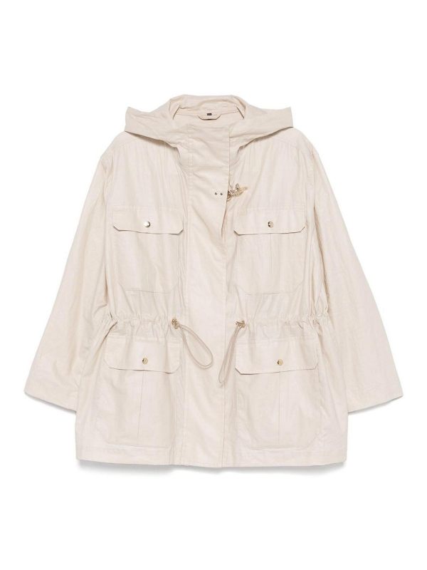 Fay Manteau Court - Blanc