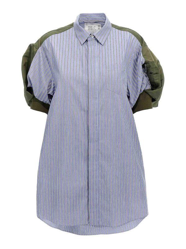 Sacai Robe Courte - Bleu