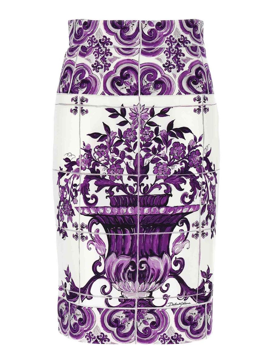 Dolce & Gabbana Jupe Midi - Violet