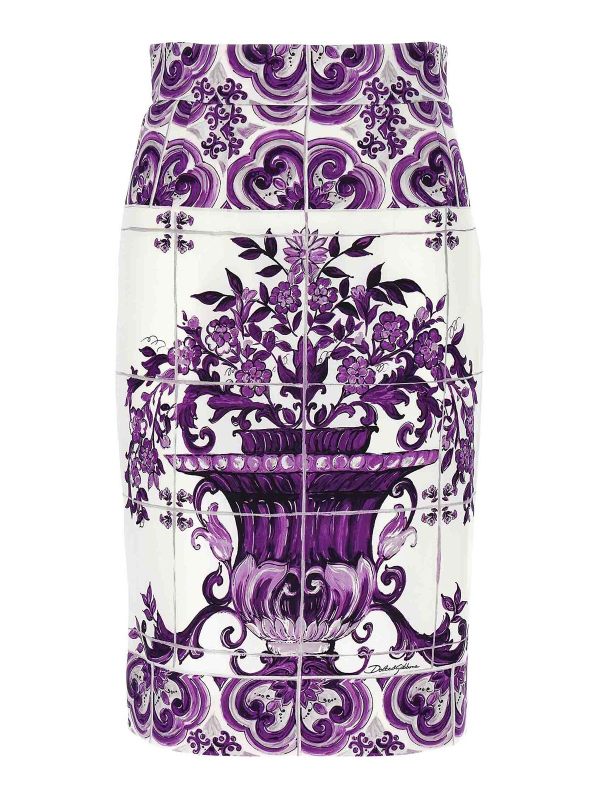 Dolce & Gabbana Jupe Midi - Violet