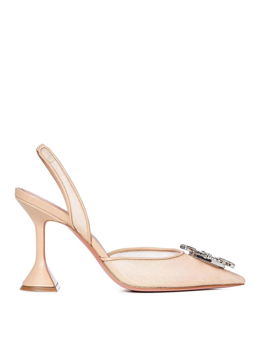 Amina Muaddi Chaussures À Talon - Beige