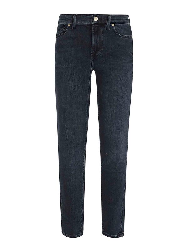 7 For All Mankind Jean Skinny - Bleu