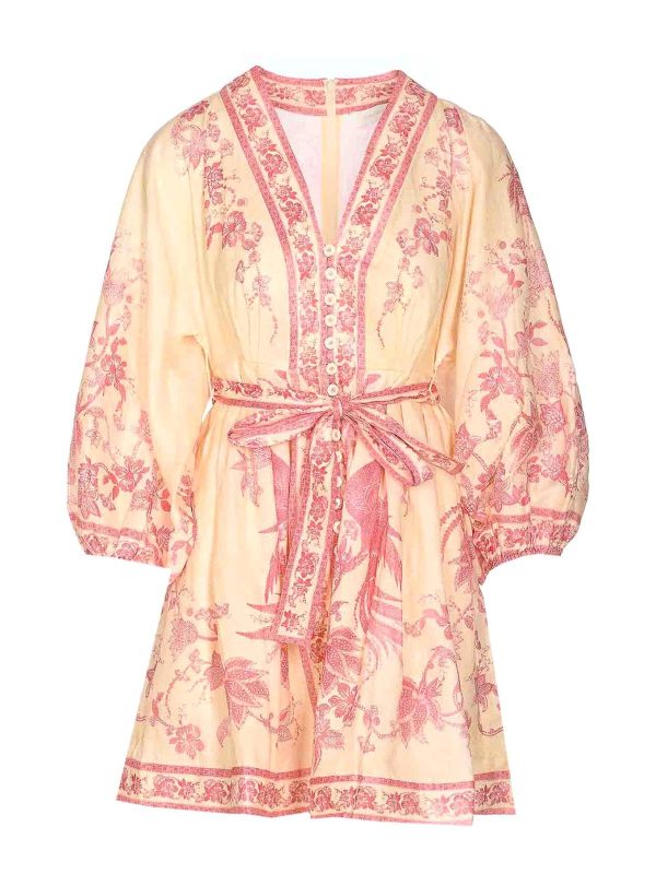 Zimmermann Robe Courte - Beige