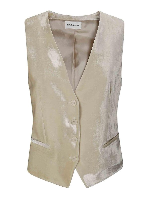 P. A.R. O.S. H. Gilet - Beige