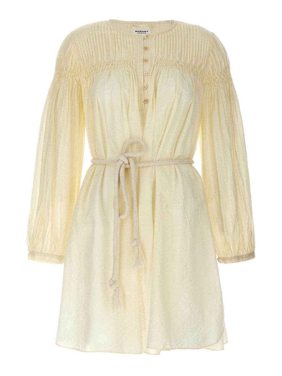 Isabel Marant Etoile Robe Courte - Blanc