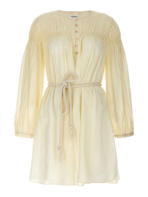 Isabel Marant Etoile Robe Courte - Blanc