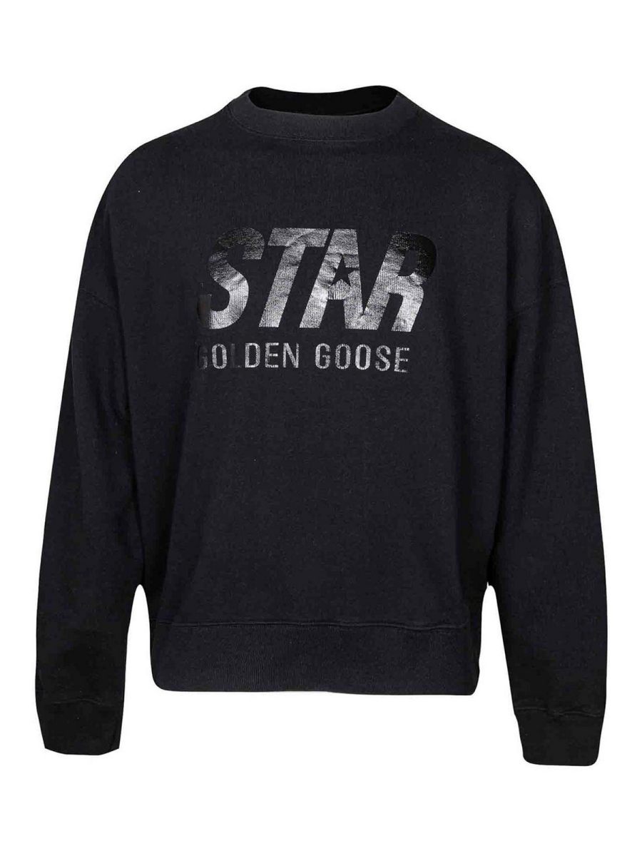 Golden Goose Pull Col Rond - Noir