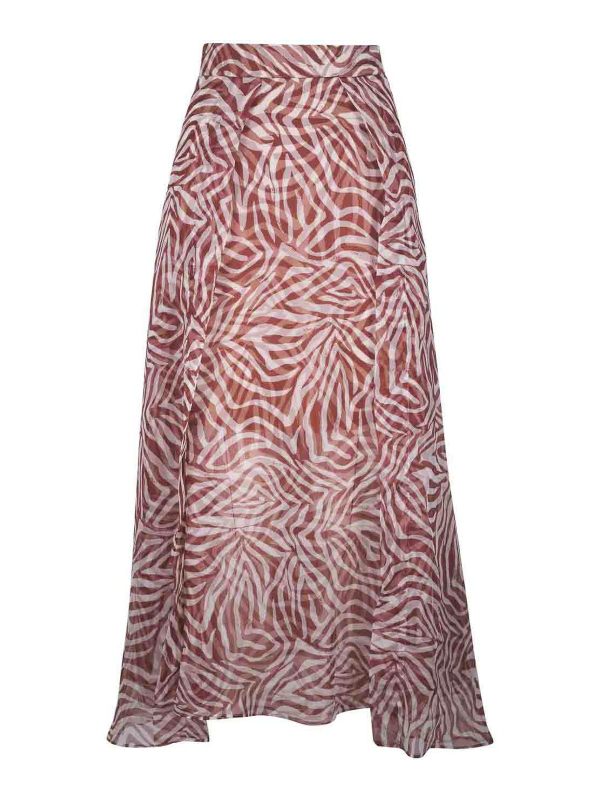 Brunello Cucinelli Jupe Longue - Rouge