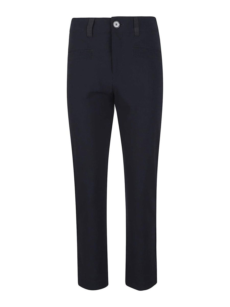 High Pantalons Décontractés - Bleu