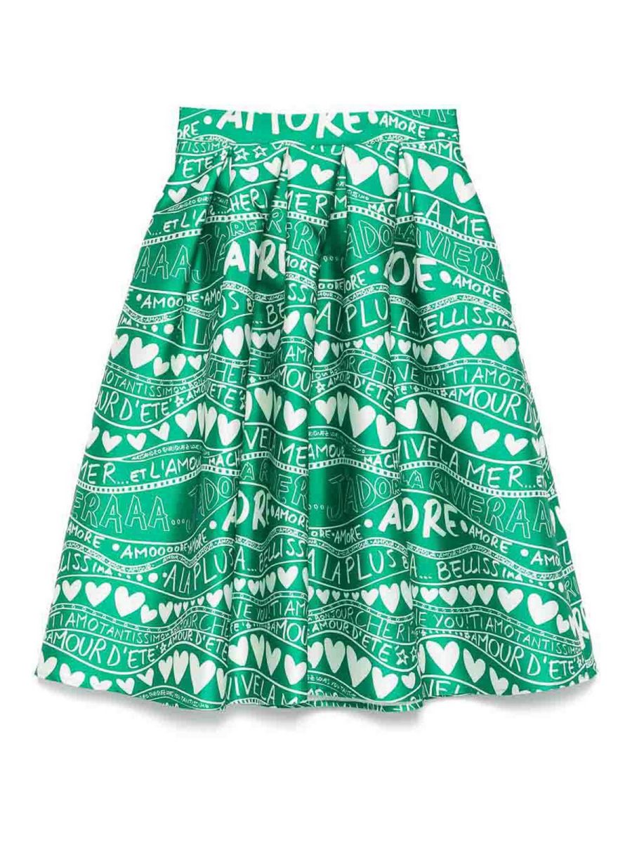 Alessandro Enriquez Jupe Midi - Vert