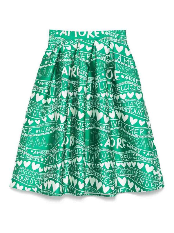 Alessandro Enriquez Jupe Midi - Vert