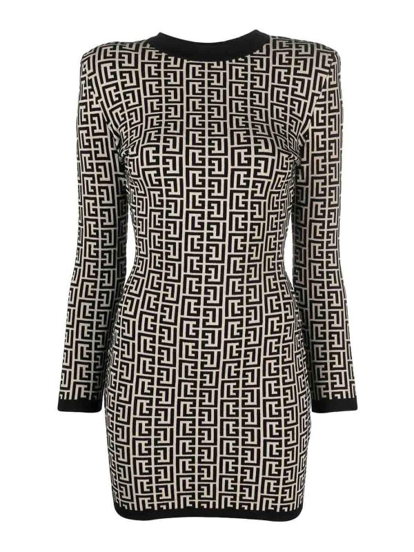 Balmain Robe Courte - Noir
