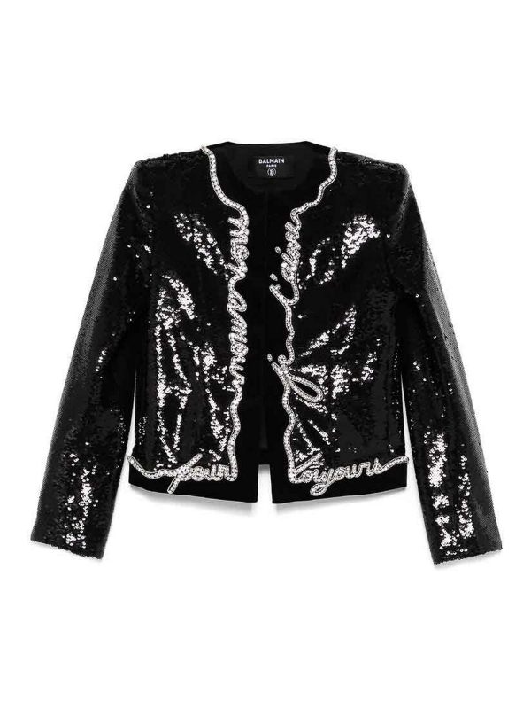 Balmain Veste Casual - Noir