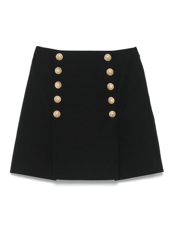 Balmain Jupe Midi - Noir