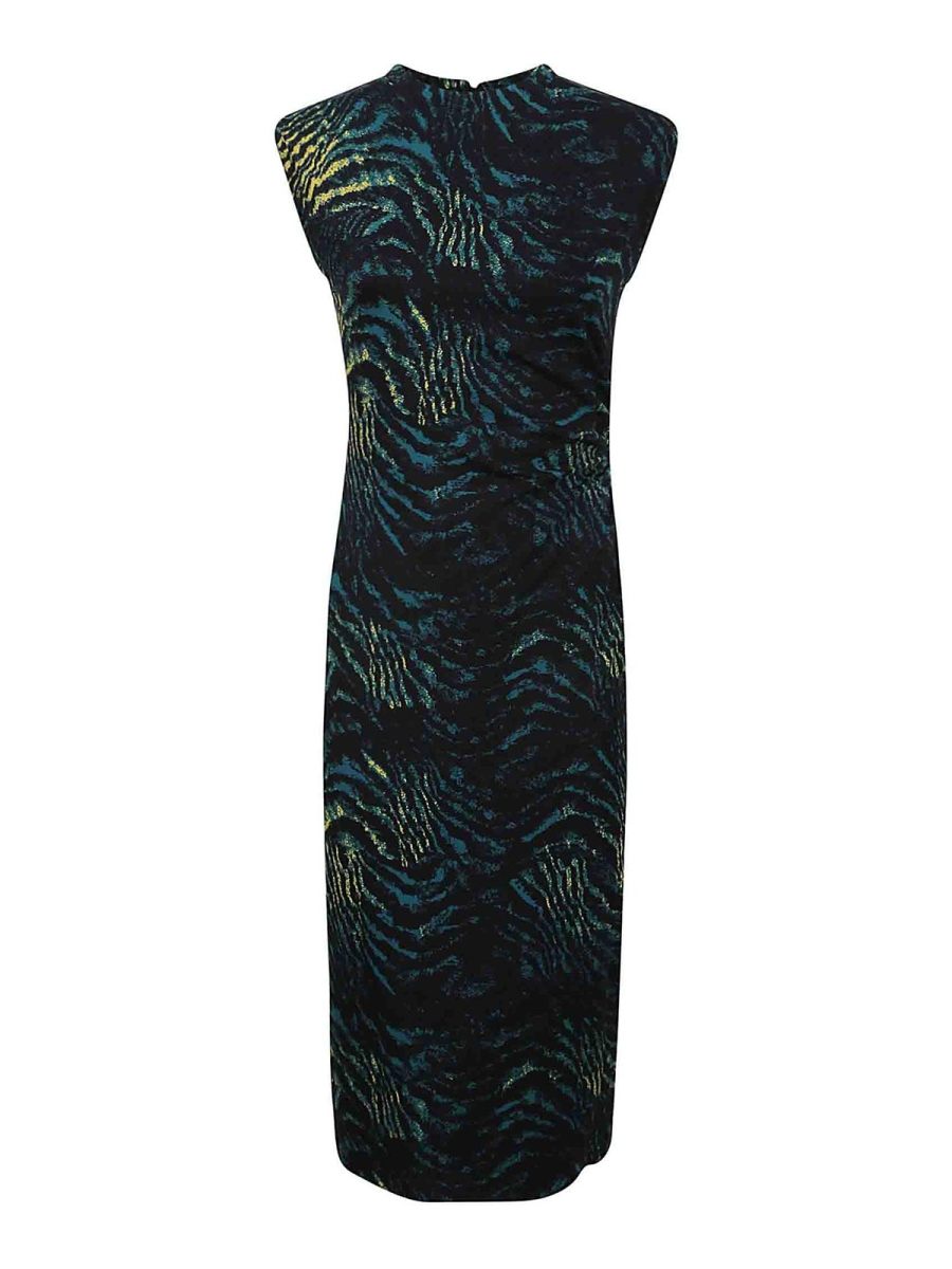 Diane Von Furstenberg Robe Au Genou - Vert