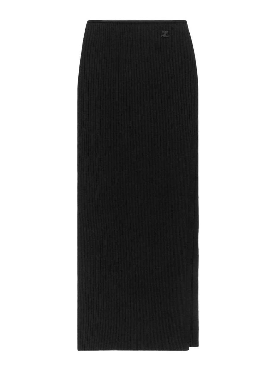 Courreges Jupe Longue - Noir