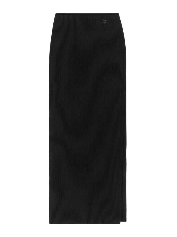Courreges Jupe Longue - Noir