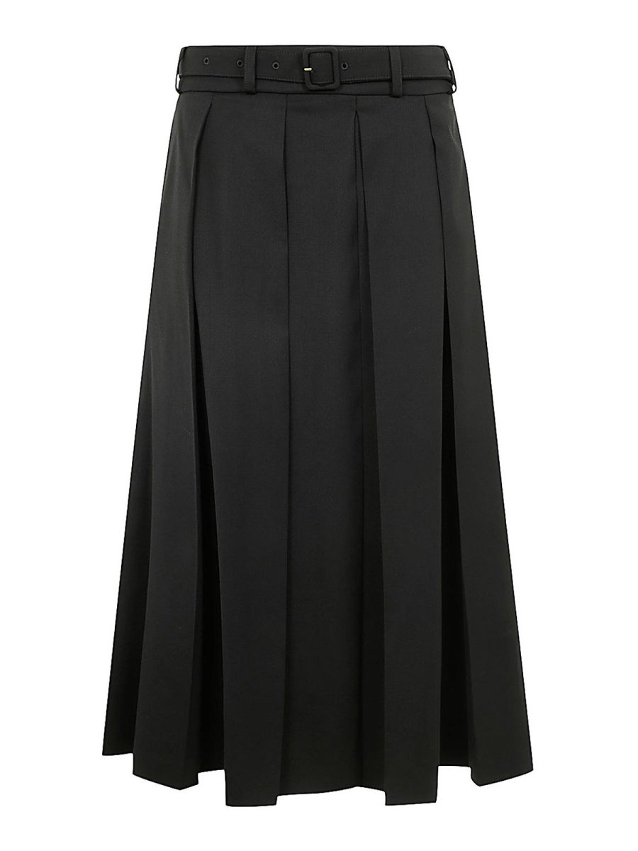Patou Jupe Midi - Noir