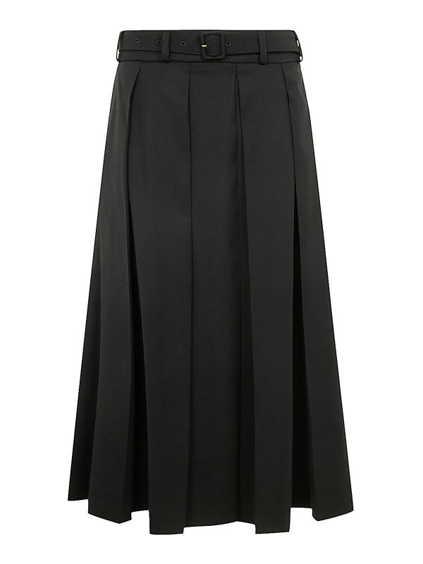 Patou Jupe Midi - Noir