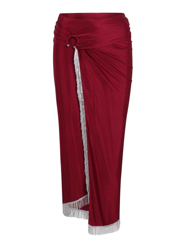 Rabanne Jupe Midi - Rouge