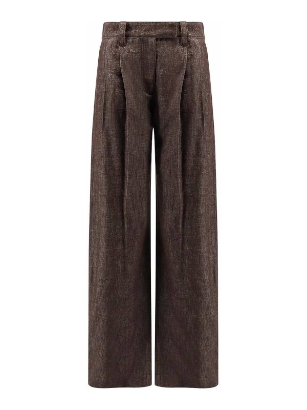 Brunello Cucinelli Pantalons Décontractés - Marron
