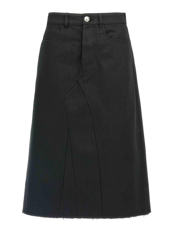 Jil Sander Jupe Midi - Noir
