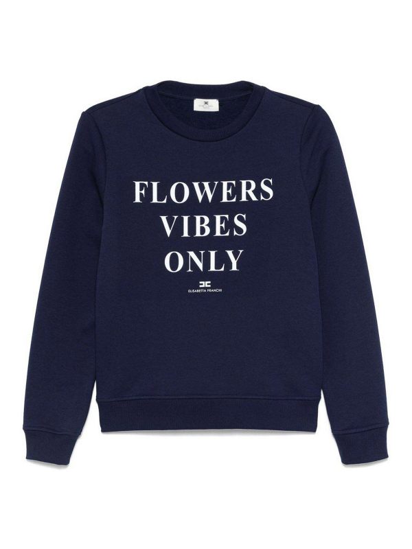 Elisabetta Franchi Sweat-Shirts - Bleu